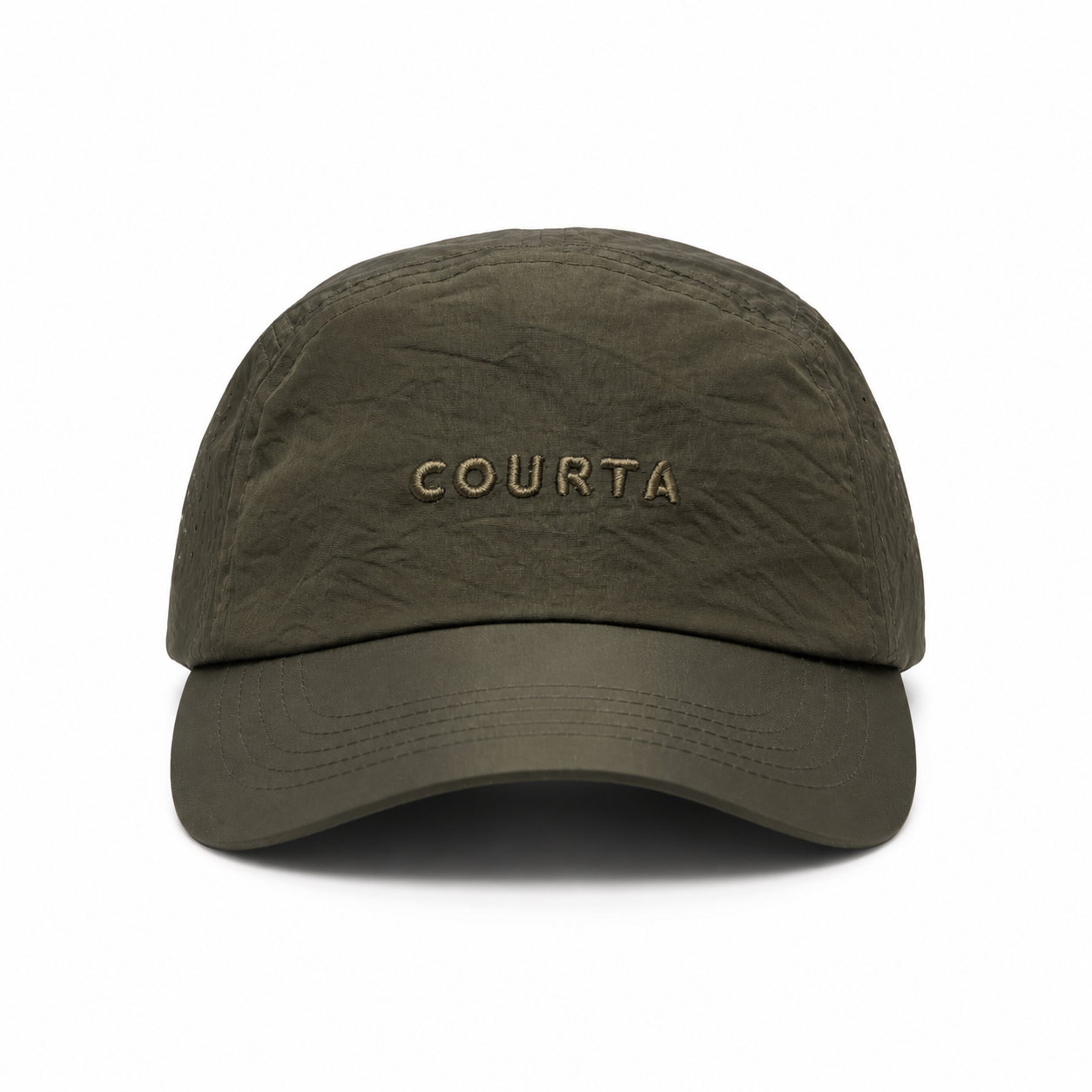 COURTA olive cap, front view